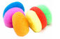 Geelgroene Kleuren Plastic Panschuursponsjes, Roestvrije Keuken het Schuren Stootkussens leverancier